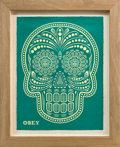Obey Dia De Los Muertos Calavera (Turquoise)